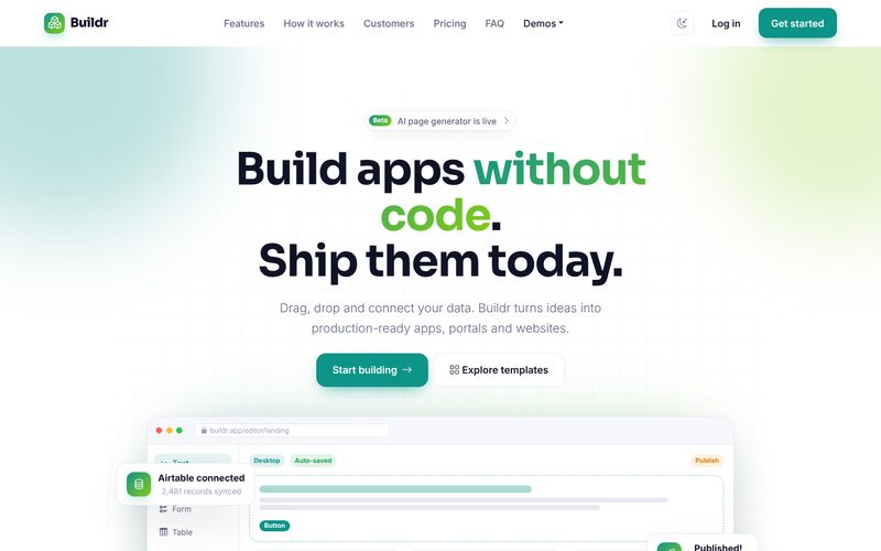 Buildr demo preview